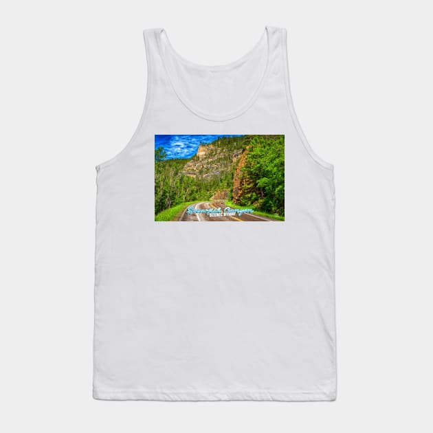 Spearfish Canyon Scenic Byway Tank Top by Gestalt Imagery